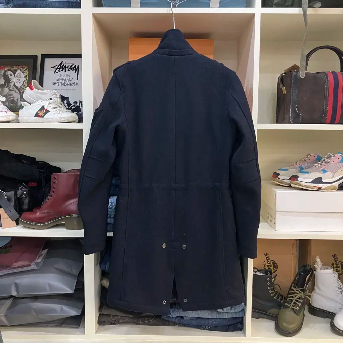 トルネード マート ブラック ウール ウール コート M - メルカリ