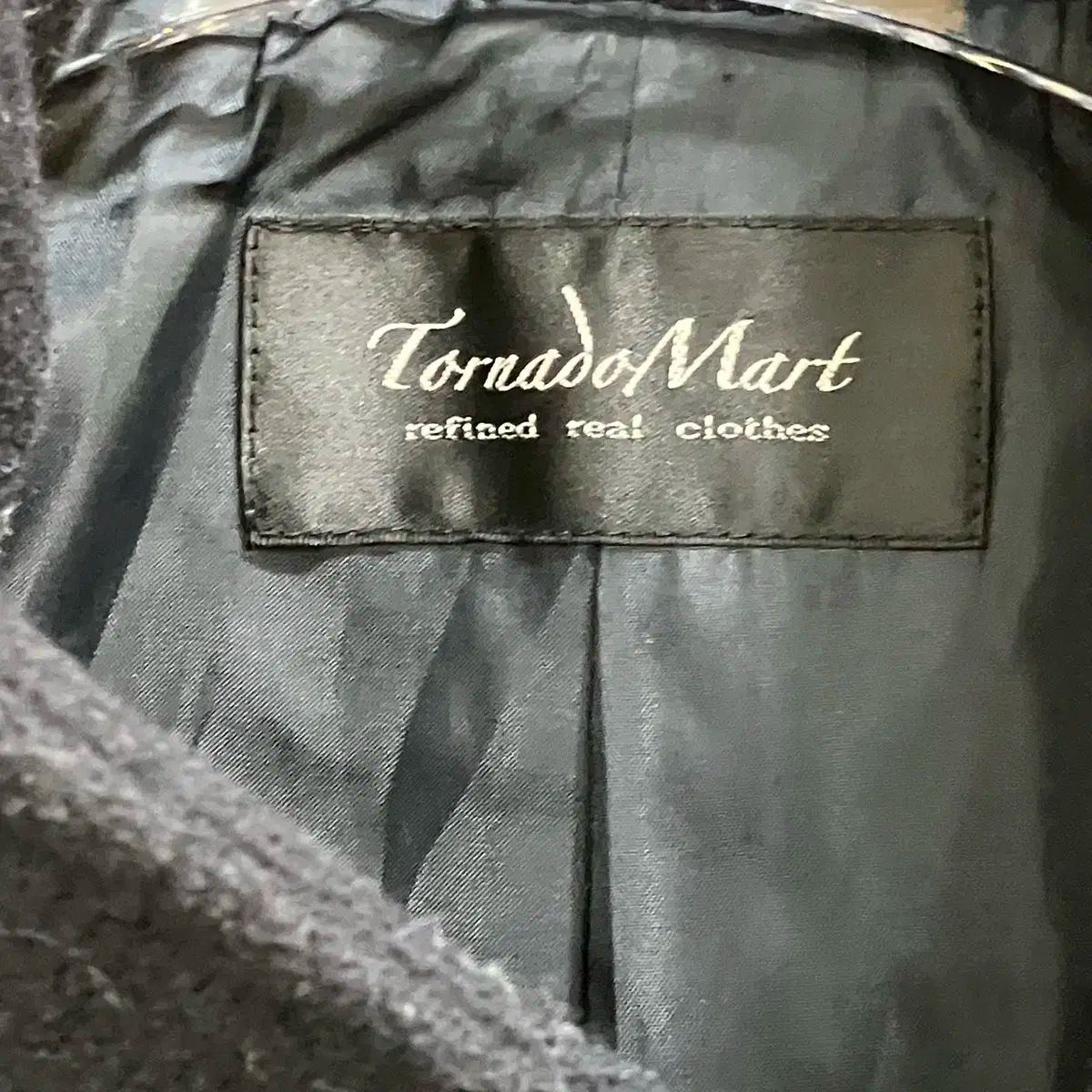 トルネード マート ブラック ウール ウール コート M - メルカリ