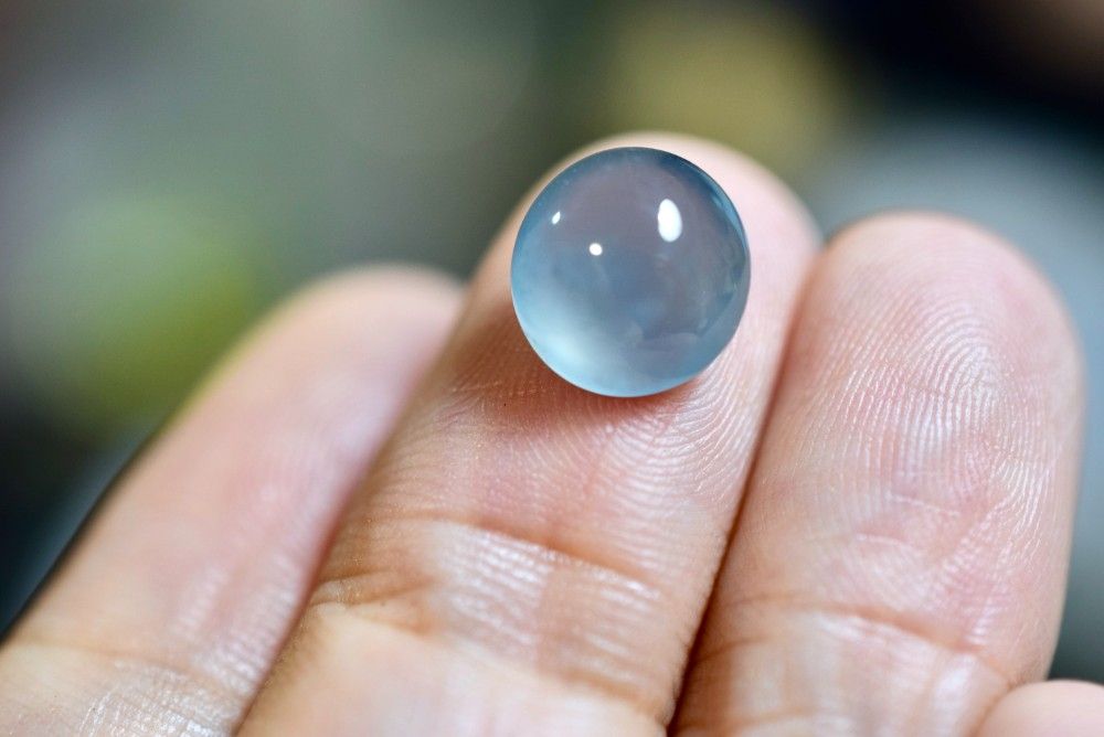 SR12-29 品 宝石質 高氷種 青色 グアテマラ産 天然 A貨 本翡翠 ルース 硬玉 ジェダイト