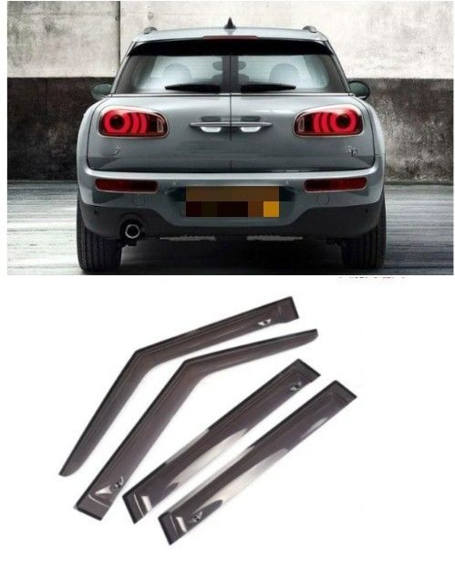 換気 雨除け 風切り音防止 BMW ミニクラブマン F54 6ドア 2016年- サイド ウインドウ バイザー サイド 外装4Pセット