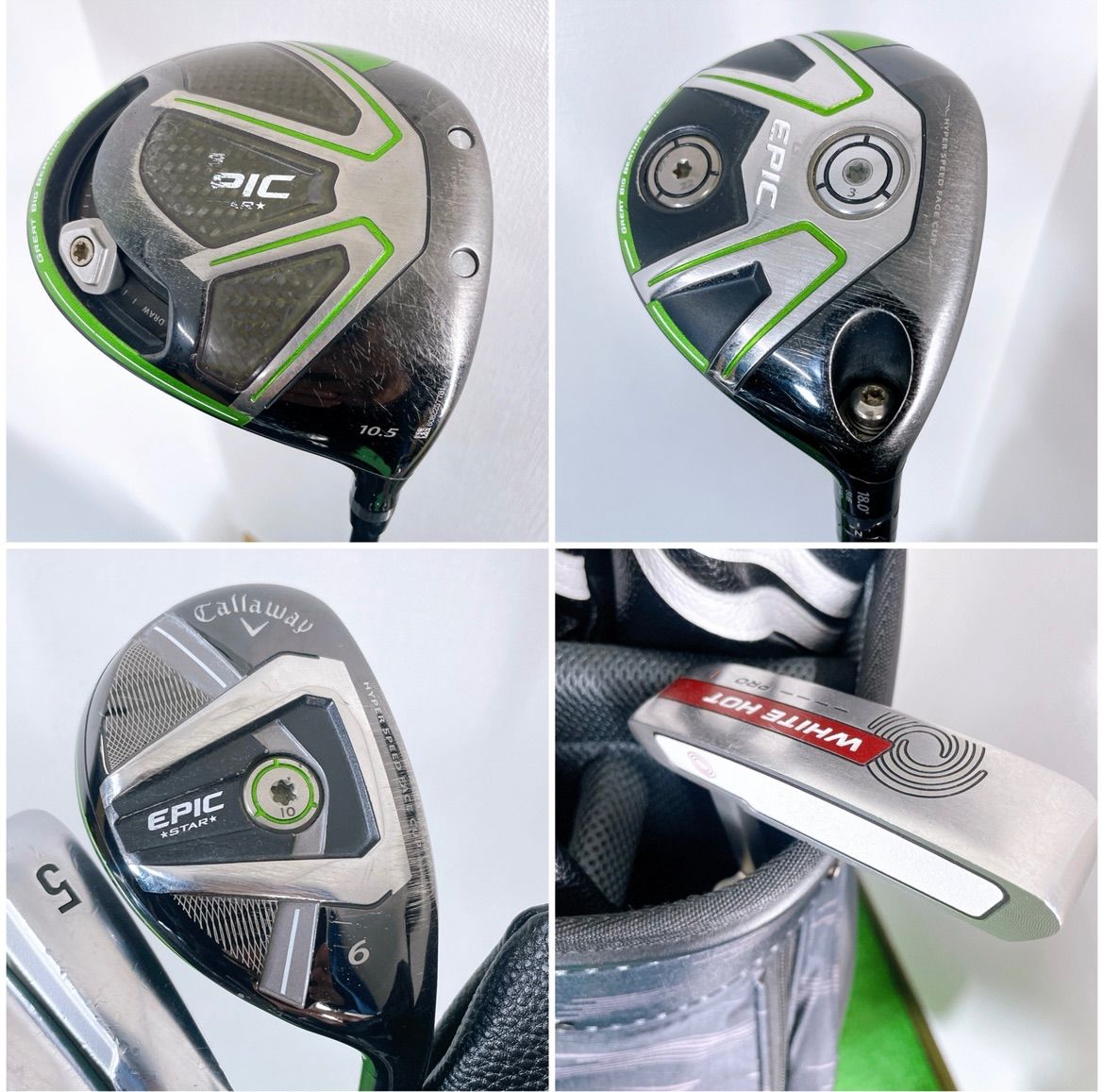 キャロウェイ エピック レガシー オデッセイ メンズゴルフ クラブセット 12本 キャディバックはオークリー フレックスS