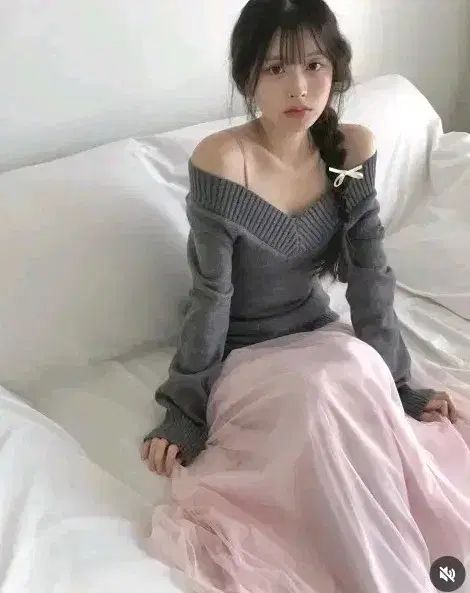 Cloudemotion ニット エリ OF シャ マキシ ワンピース バレエコア セットアップ Two Piece MAAHADDERANG_COM