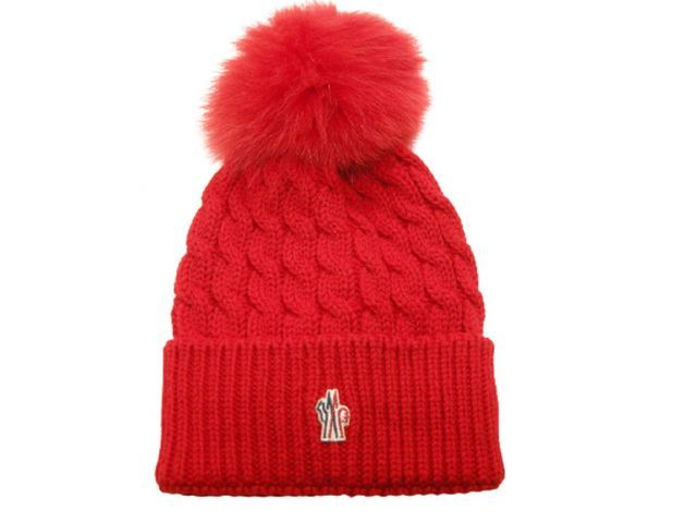 モンクレールフォックスファー付きニット帽⭐︎新品 タグ付き リアル