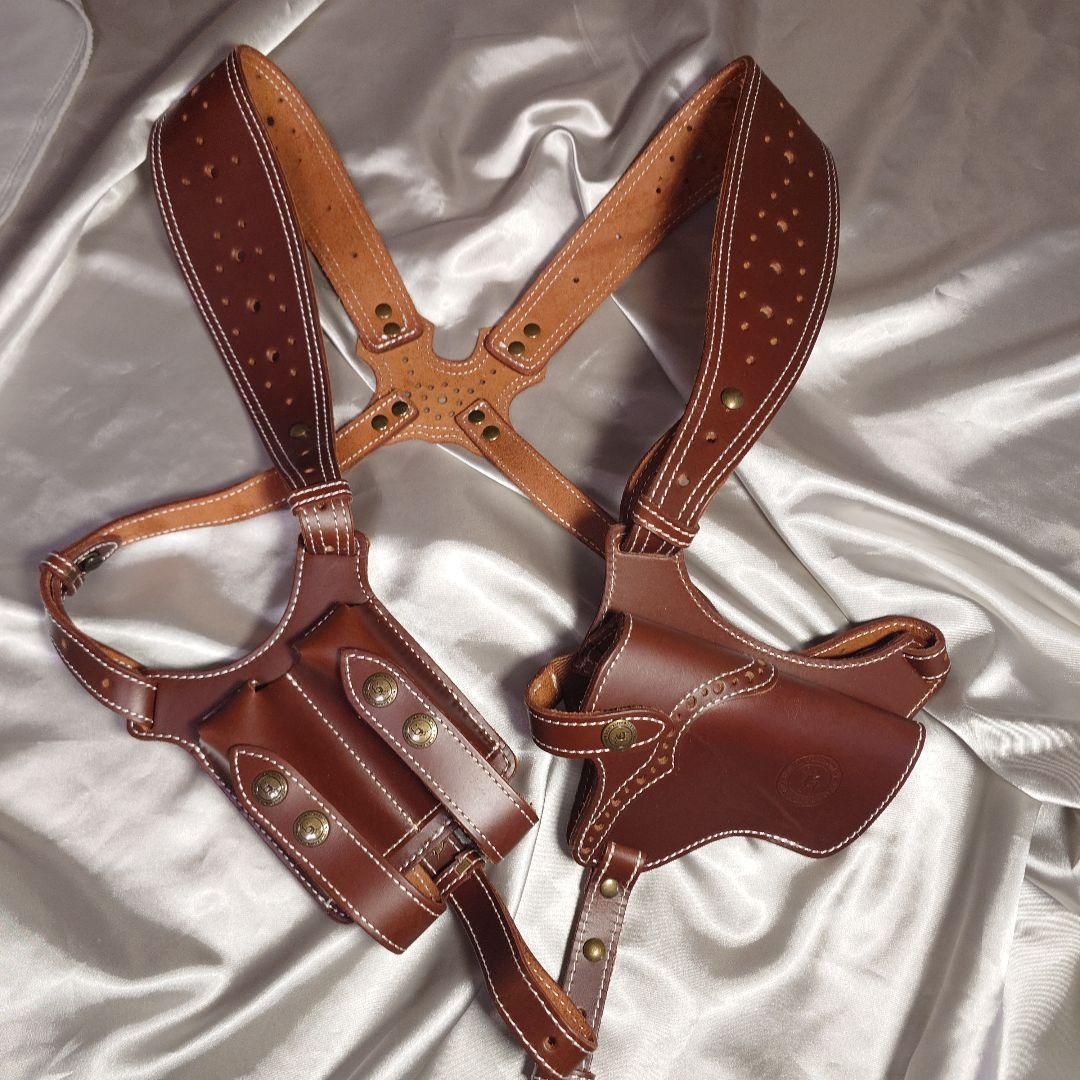 ♥品 TOURBON 本革 ショルダーホルスター 右用 サバゲー 装備品