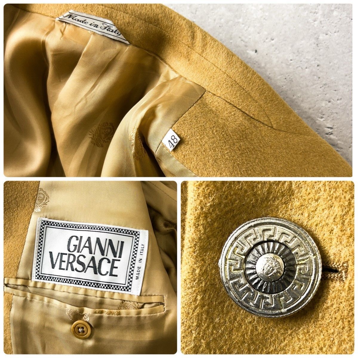 希少 Gianni Versace ジャンニ ヴェルサーチ / 1B シングル テーラード 