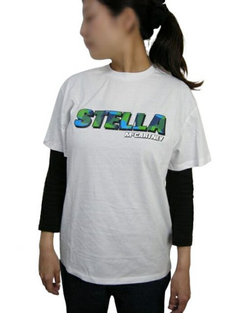  STELLA McCARTNEY/ステラマッカートニー/ロゴ Tシャツ/TEE/半袖T/カットソー/キッズサイズ14A (大人着用可)KIDS/子供/2022-2023AW/秋冬/ホワイト/白/キッズサイズ14A (レディースM-L相当)8R8011 Z043 Ｔシャツ・カットソー