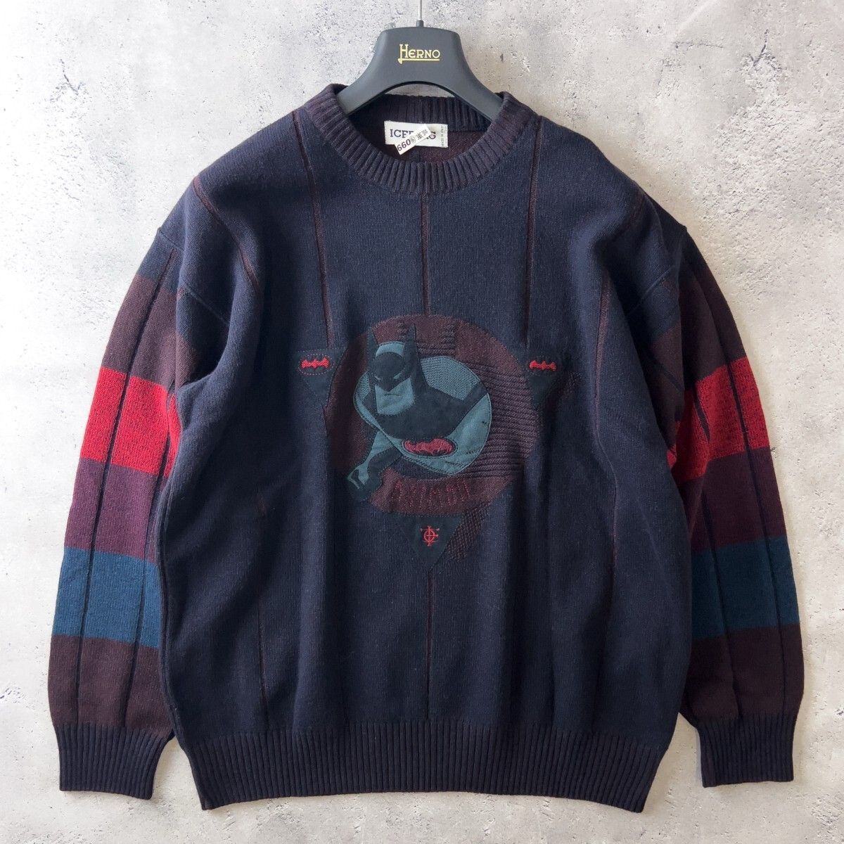 イタリア製 ファッション ICEBERG アイスバーグ × バットマン ウール