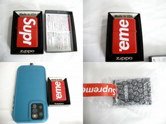 絶対大特恵！ 2021SS Supreme シュプリーム Logo Zippo ロゴ ジッポー ライター RED 赤 Made in U.S.A アメリカ製