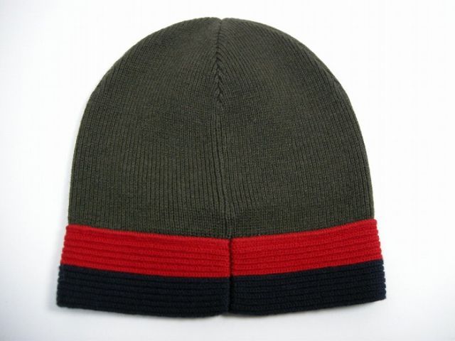 MONCLER モンクレール ロゴワッペン付きニットキャップ ガール キッズ 大人もOK レディース メンズ 2018-2019秋冬 AW CAP ニット帽 帽子 ビーニー 886 ダークカーキ サイズM L 954-9922005-969 BT