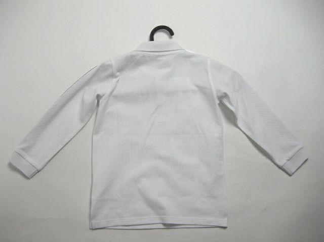  MONCLER モンクレール MAGLIA POLO MANICA L スリーブロゴ長袖ポロシャツ 鹿の子長袖TシャツロンT 長袖カットソー ベビーサイズ12 18 24 2 A キッズ3 1才-3才サイズ 2020-2021 AW 秋冬 002 ホワイ ポロシャツ トップス