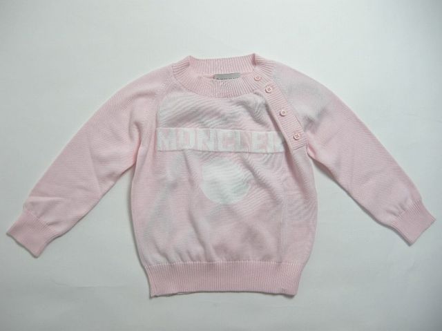  MONCLER モンクレール MAGLIA TRICOT コットンニットセーター サマーセーター サマーニット ニットカーディガン ベビーサイズ12 18 24 2 A キッズサイズ3 1才-3才サイズ 2021-2025 AW 秋冬 503 ピンク系 ニット セーター トップス