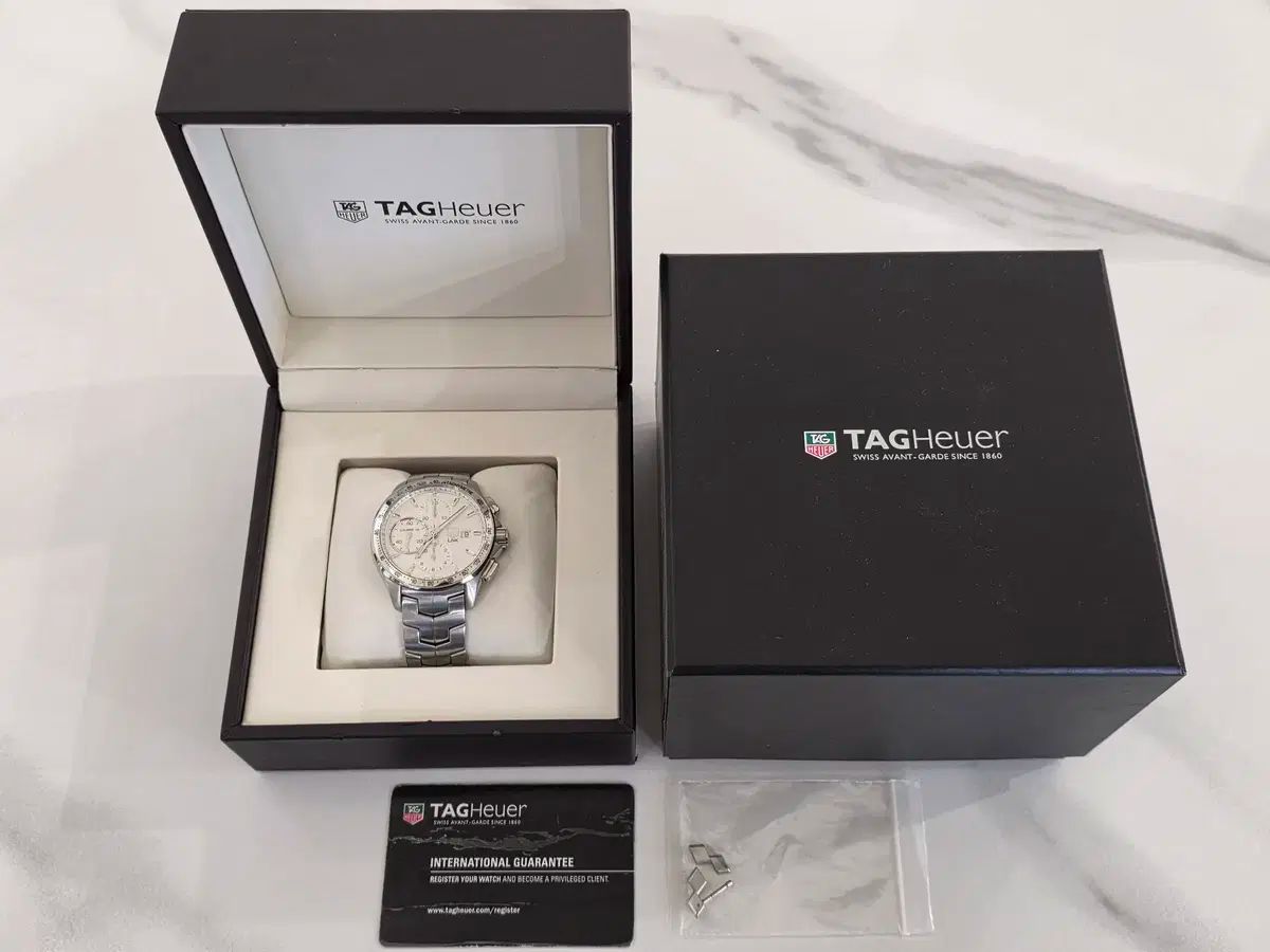 タグ ホイヤー リンク CAT 2011 クロノグラフ 白版 43 MM オート