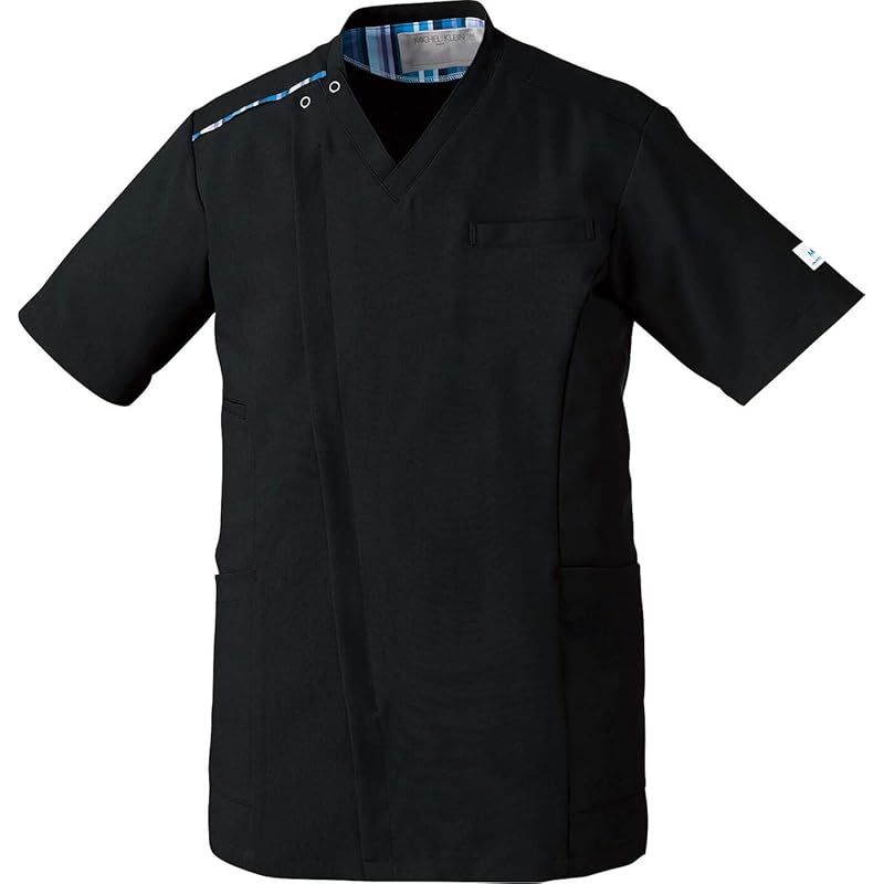 ミッシェルクラン 男性 メンズ ファスナースクラブ ストレッチ 制電 消臭 工業洗濯対応 MK0003 C-10 ブラック S 1