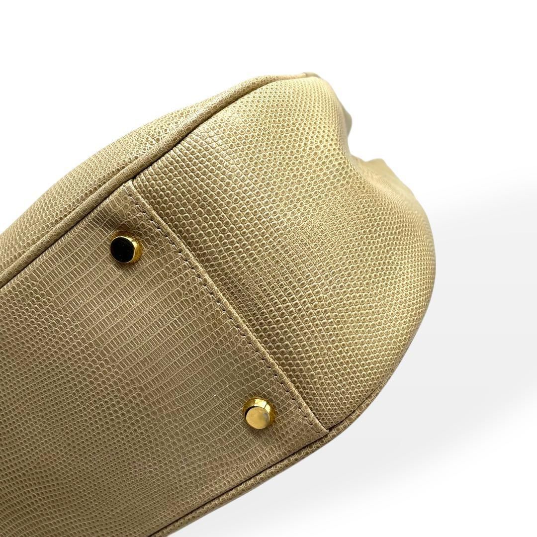 美品 WAKO 銀座和光 フォーマル ハンドバッグ ゴールドハンドル レザー