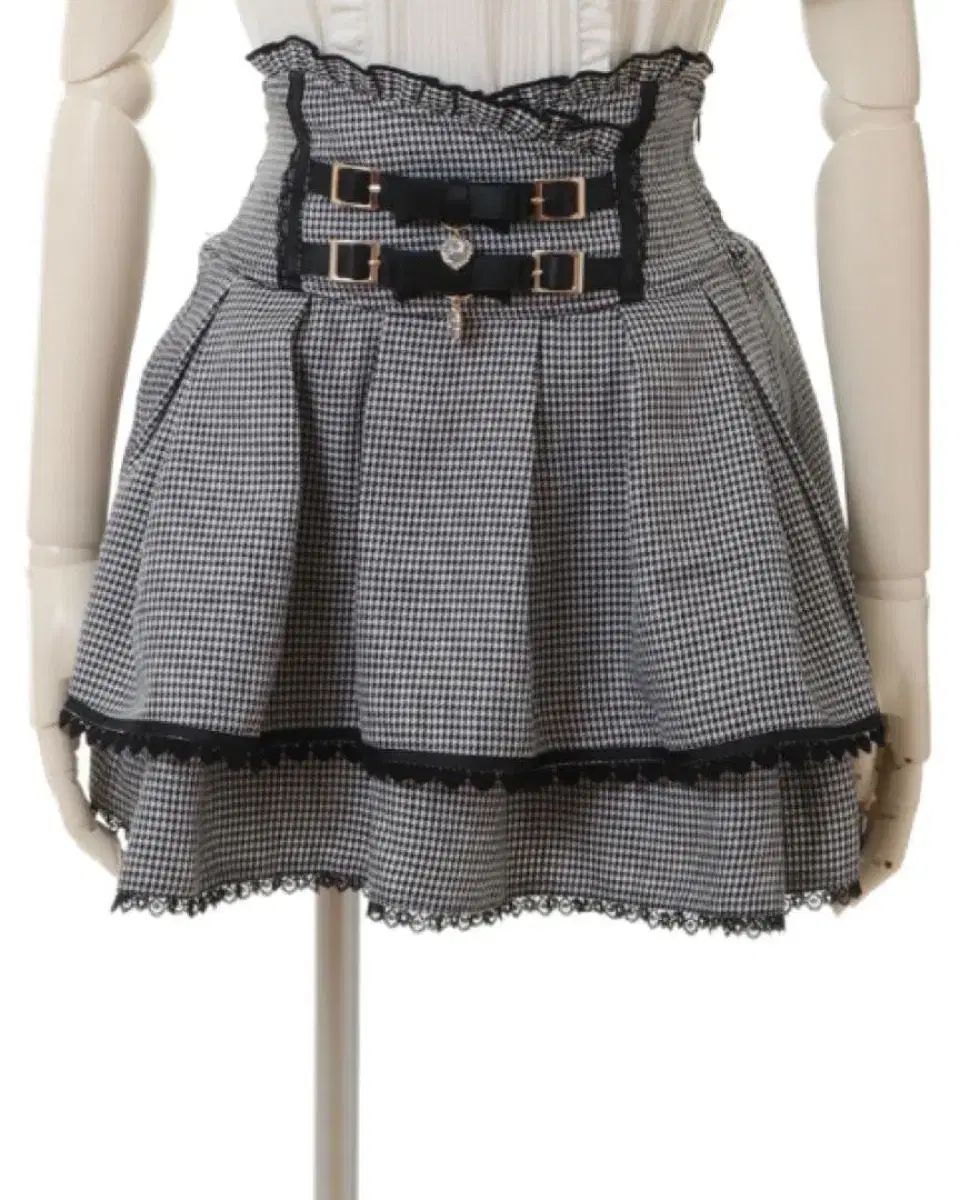 リズリサ 2連ベルト スカート 千鳥 量産型 地雷系 量産型 地雷系