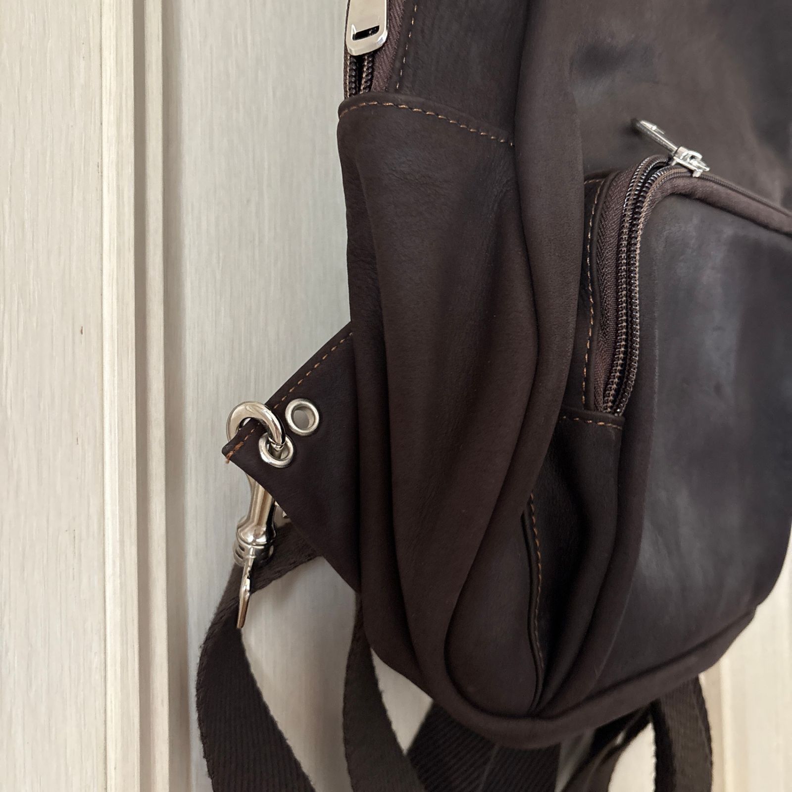 jean louis foures リュック レザー leather ブラウン brown 茶色 