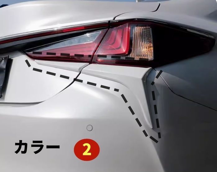 レクサス ES ES260300h ES200 2018年 - 8色選択 ライトカバー テールランプ 外装ガーニッシュ