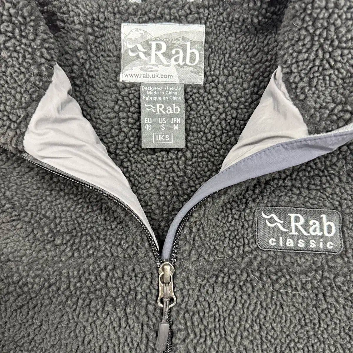 M ラブ RAB ダブルファイル フリースジャケット ブラック