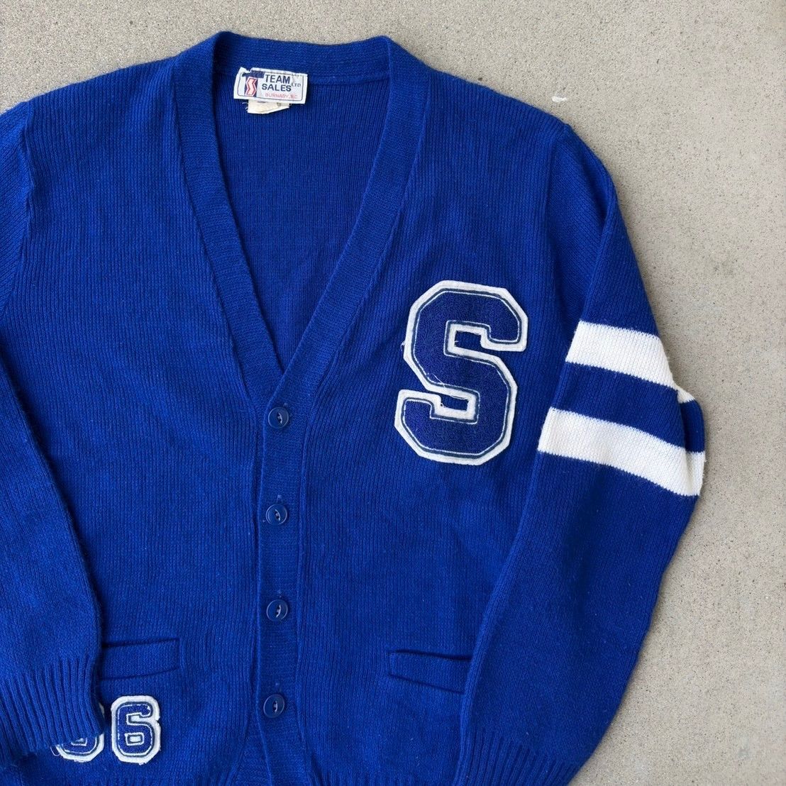 70s 70年代 Lettered Cardigan レタードカーディガン - メルカリ