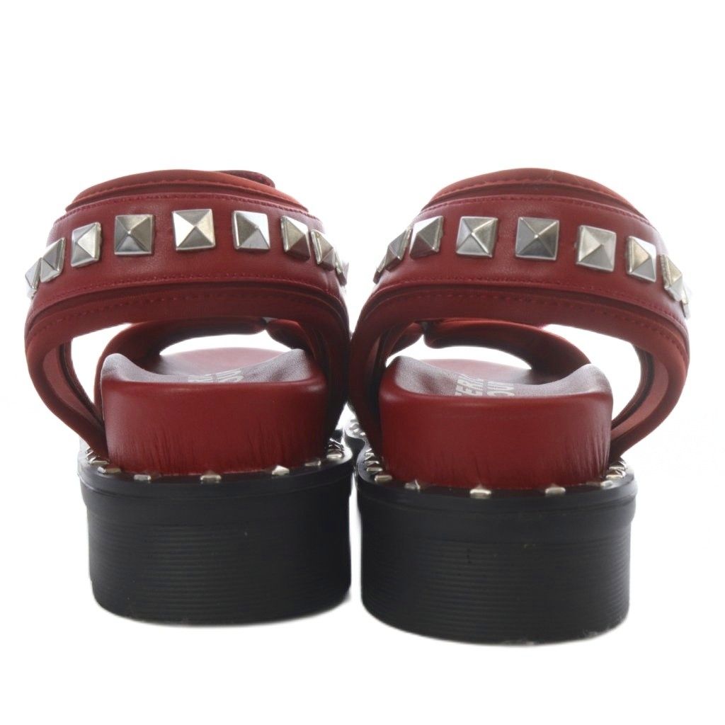  ヒステリックグラマー GLAMOUR スタッズフットベットサンダル スポーツ ベルクロ プラットフォーム 23 cm レッド YO 1 サンダル サンダル ミュール