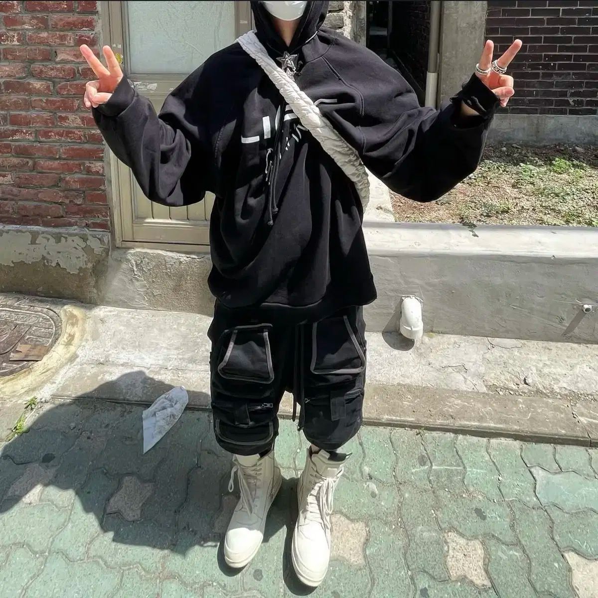 GRAILZ レイヤード パネル ショーツ ブラック 1 サイズ