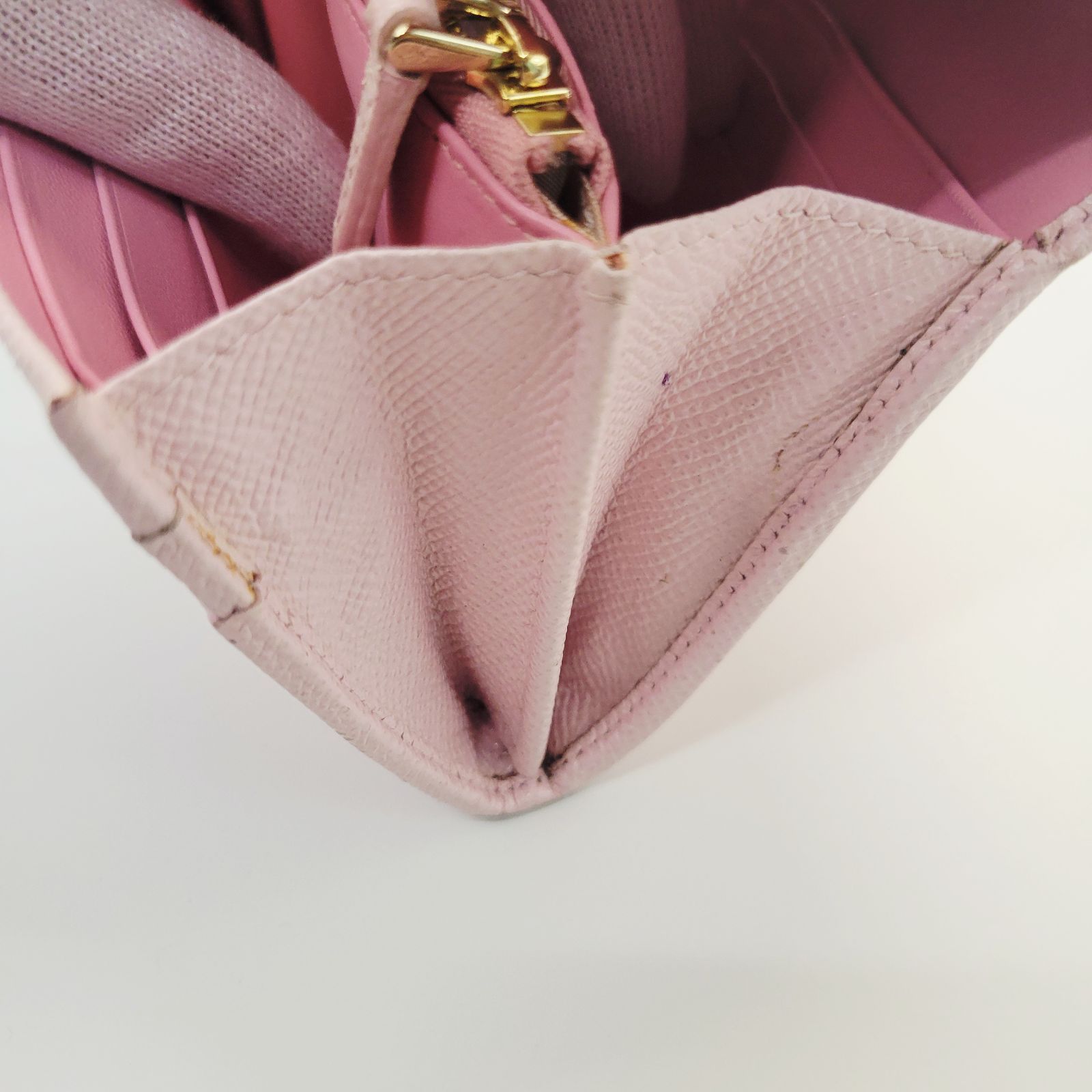 BVLGARI ブルガリ 長財布 ロゴクリップ ピンク ゴールド金具 ブルガリ 