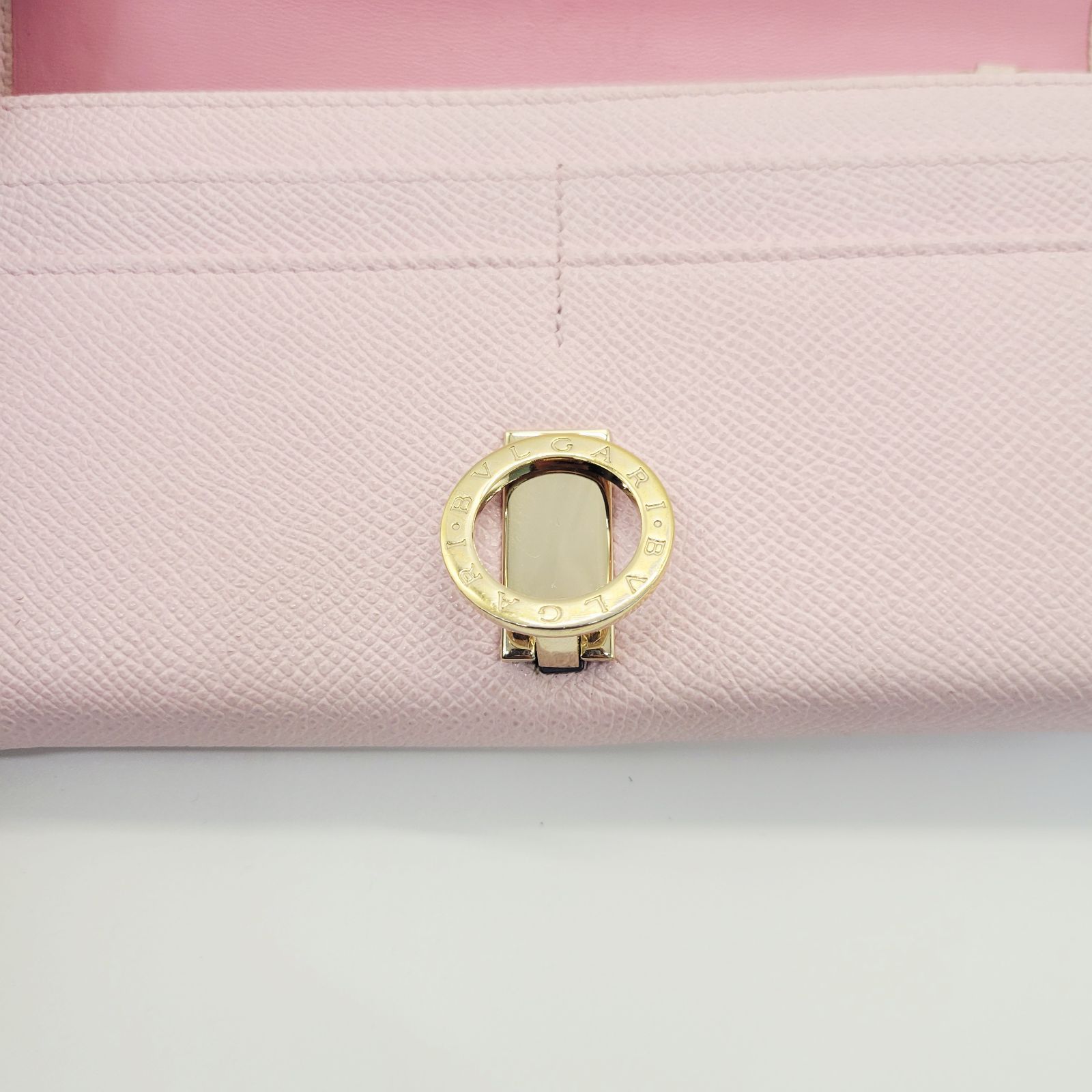 BVLGARI ブルガリ / B-zero1 ビーゼロワン ロゴクリップ 長財布 ピンク