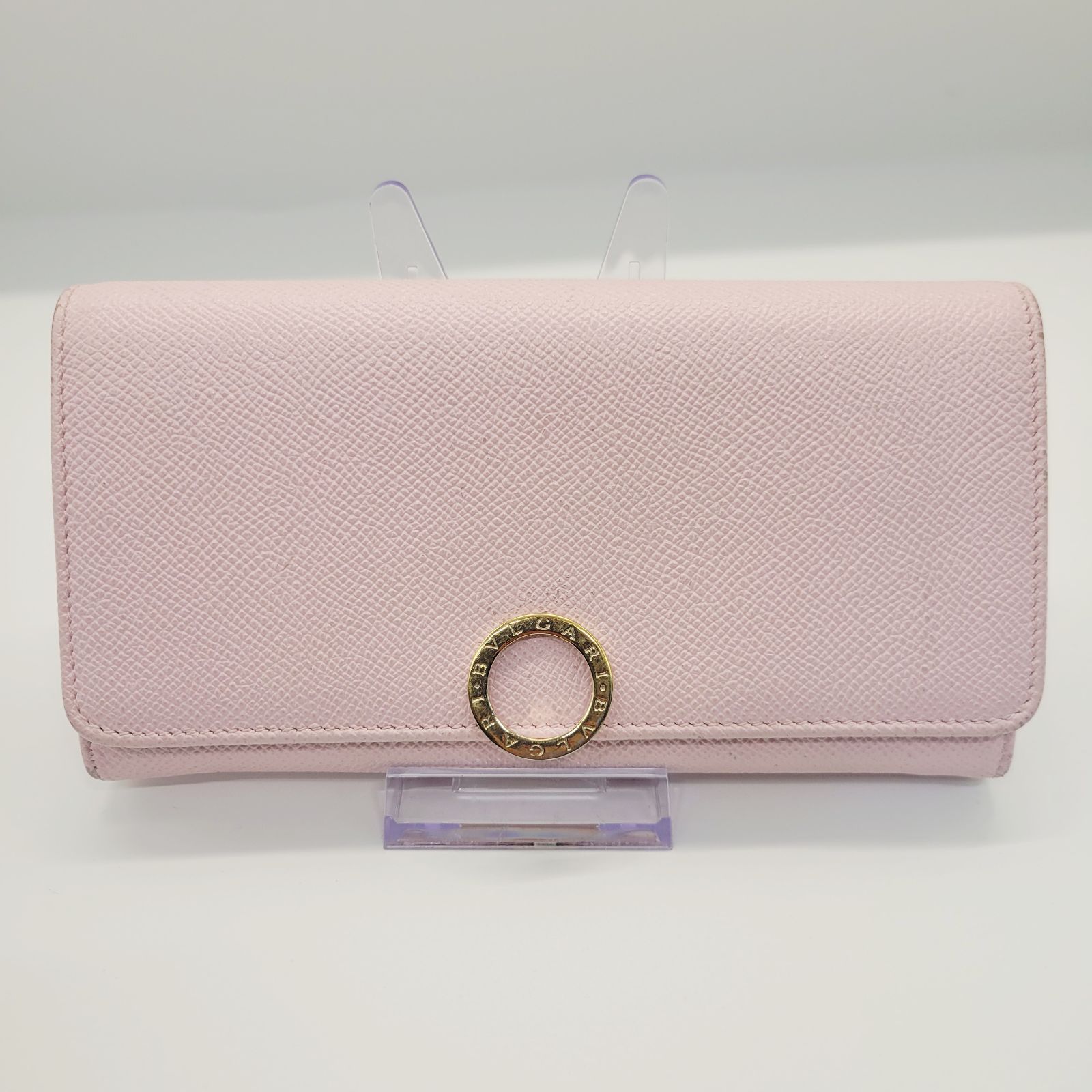 BVLGARI ブルガリ / B-zero1 ビーゼロワン ロゴクリップ 長財布 ピンク