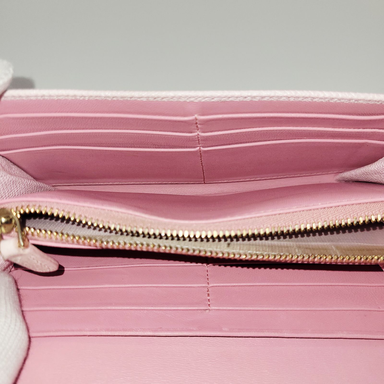 BVLGARI ブルガリ / B-zero1 ビーゼロワン ロゴクリップ 長財布 ピンク