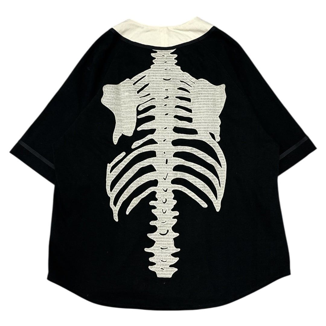 KAPITAL 16/-度詰め天竺ベースボールシャツ (BONE) KAPITAL]16/-度詰め天竺 ベースボールシャツ(BONE) - TAKE FIVE