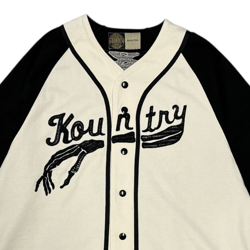 KAPITAL 16/-度詰め天竺ベースボールシャツ (BONE) - メルカリ