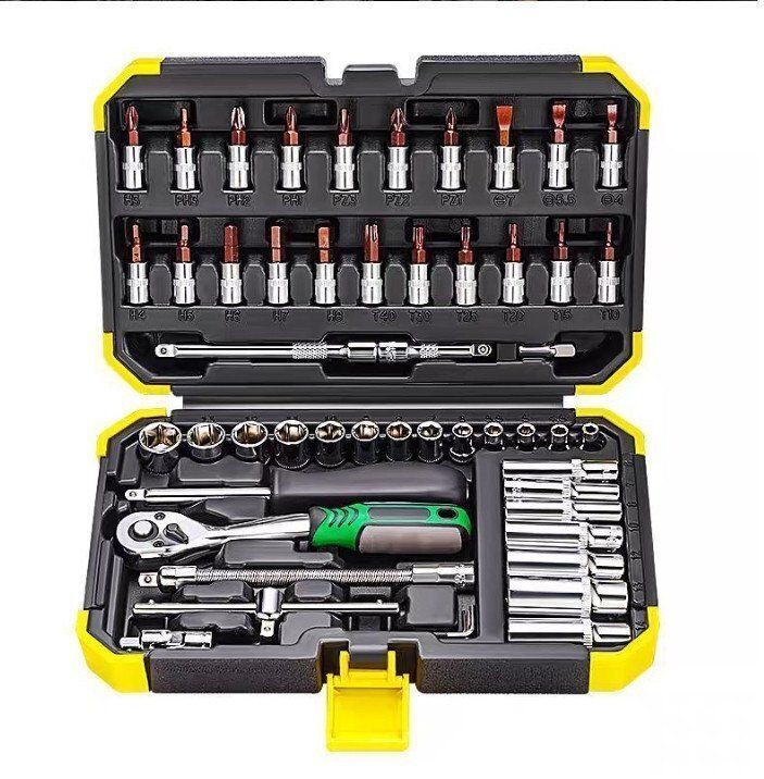 自慢 53個セットソケットレンチ自動車修理工具修理工具セット