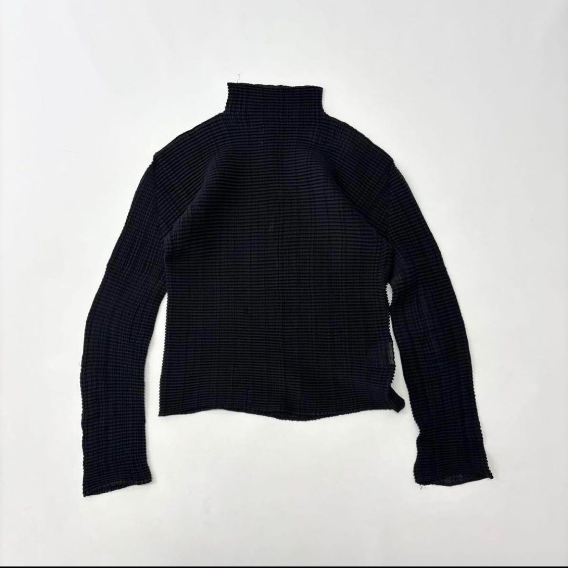 ISSEY MIYAKE FETE イッセイミヤケ フェット プリーツ カットソー ブラック 系 サイズ 2 710-0050