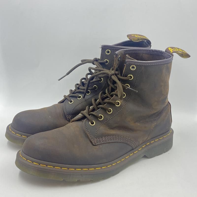Dr.Martens 1460 8ホールブーツ ユーズド加工 ダークブラウン UK10 約28.5cm △色ムラ 11822 ドクターマーチン 24