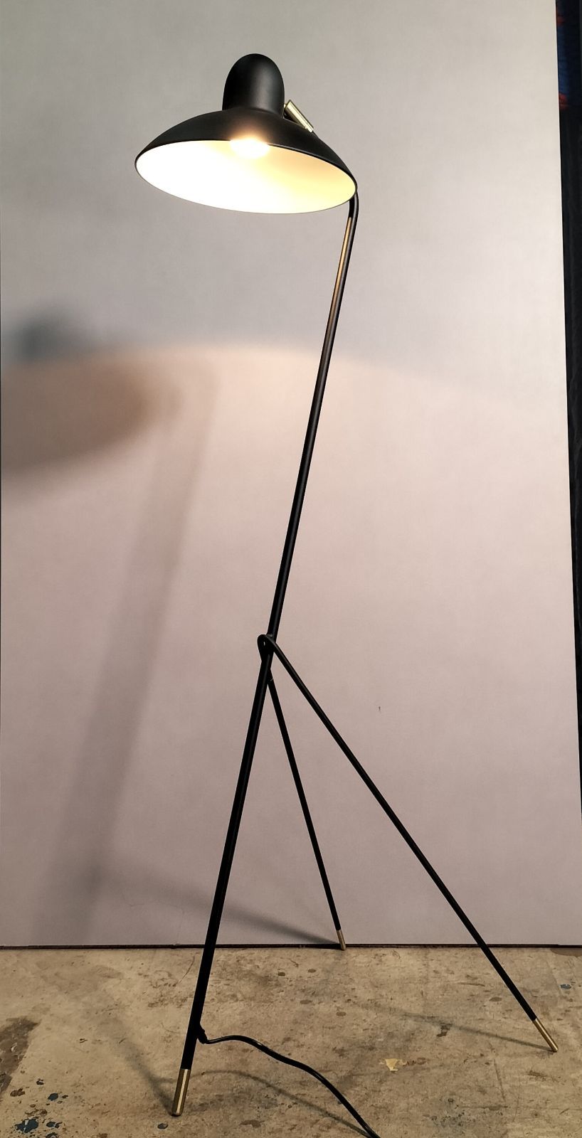フロアランプ ブラック