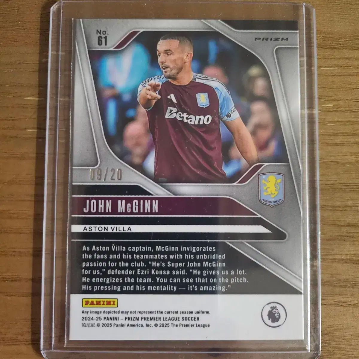 24-25 Panini パニーニ プリズム ジョーン マック さくらんぼブラッサム 20 アクストーンヴィラ