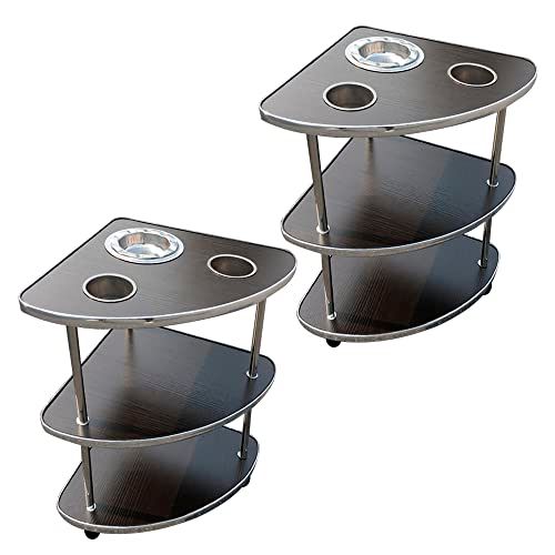 麻雀 サイドテーブル 2個セット 全自動麻雀卓 キャスター付き 灰皿 荷物置き 3段 麻雀卓 雀卓mp