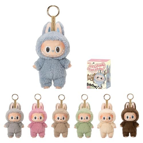 単品 POP MART The Monsters - おいしいマカロン ビニールフェイスブラインドボックス ランダムデザイン アクションフィギュア コレクターズおもちゃ ホームデコレーション シングルボックスmp