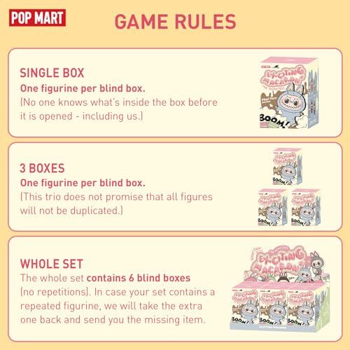 単品 POP MART The Monsters - おいしいマカロン ビニールフェイスブラインドボックス ランダムデザイン アクションフィギュア コレクターズおもちゃ ホームデコレーション シングルボックスmp