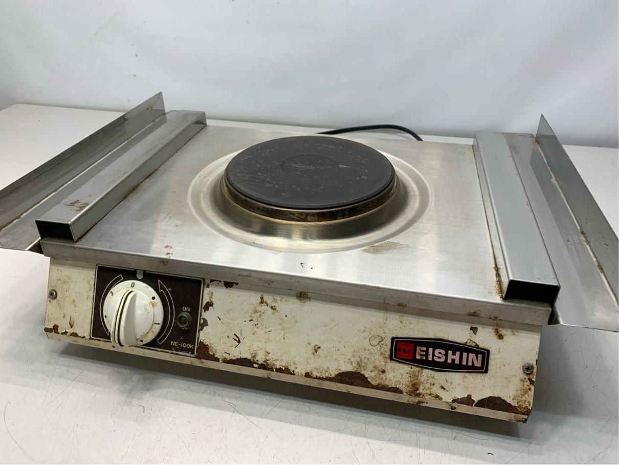 電機コンロ NE-100K 業務用 栄進 EISHIN おでん レトロ家電 ヴィンテージ アンティーク A9356B08