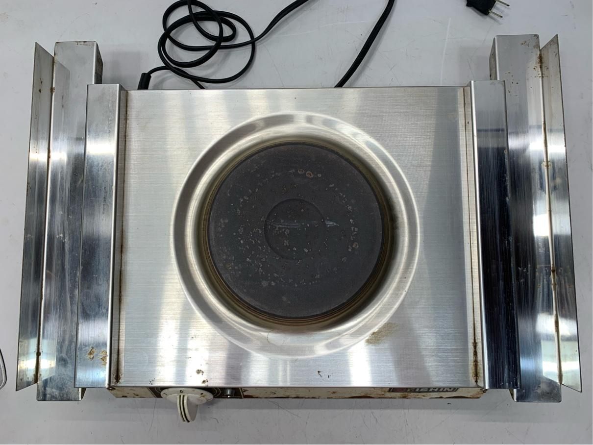 電機コンロ NE-100K 業務用 栄進 EISHIN おでん レトロ家電 ヴィンテージ アンティーク A9356B08