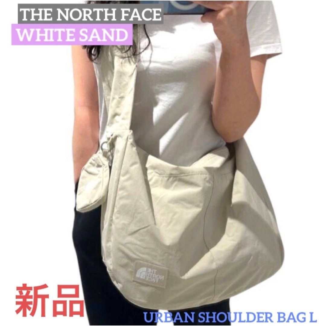 ノースフェイス アーバンショルダーバッグ L サコッシュ WHITE SAND
