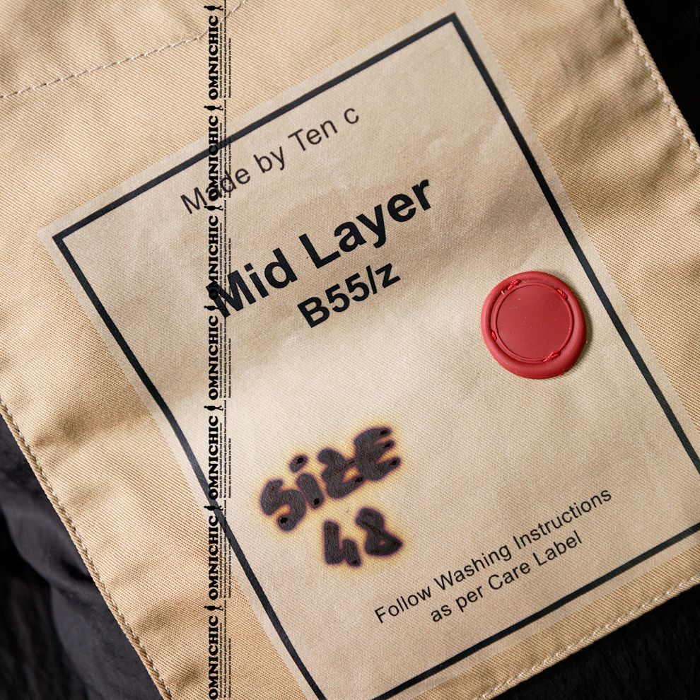 Mid Layer B55/z TEN C テンシーナイロンダウンジャケット48 人気の Mid Layer B55/z □ 新品 【 TEN C 】 テンシー / イタリア製