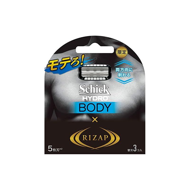Schick シック Schick シック ハイドロ ボディ グルーマー 替刃3コ入 RIZAP コラボレーション 詰替え用 3個 x 1 0