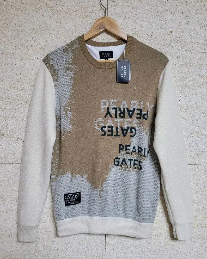 パーリーゲイツ メンズ カシミア ミックス バイ レタリング ニット