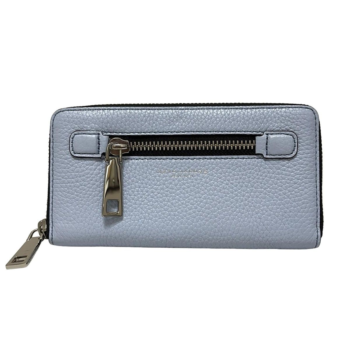 マークジェイコブス 長財布 ゴッサム スタンダードコンチネンタルウォレット M0008449 ライトブルー ラウンドファスナー レザー