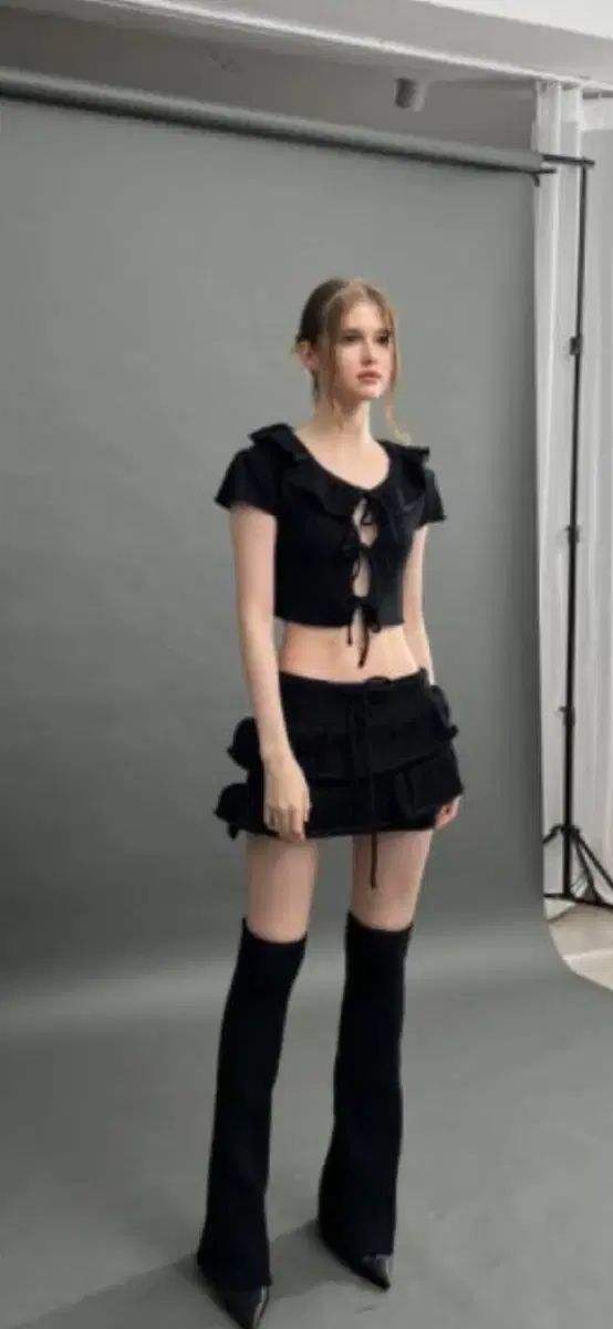 スリータイムズ バニーセット ブラック s