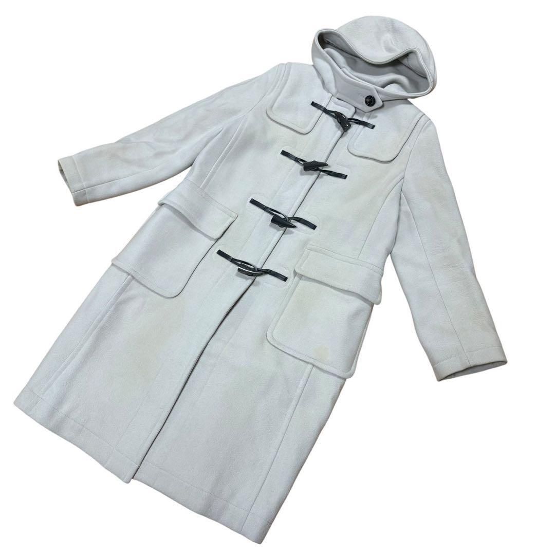 MACINTOSH PHILOSOPHY マッキントッシュフィロソフィー ダッフルコート ロング ウール コート 裏チェック 38 グレー レディース