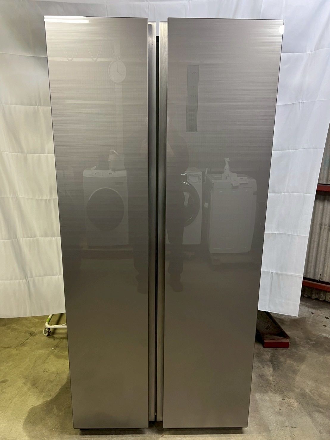 AQUA 冷蔵庫 449L AQR-SBS45H 2019年製 観音開き AQUA、パノラマ