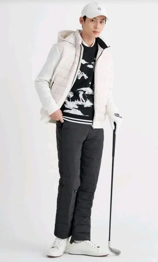 BEANPOLEGOLF ビンポールゴルフ ブラック チューブ ダウン パンツ